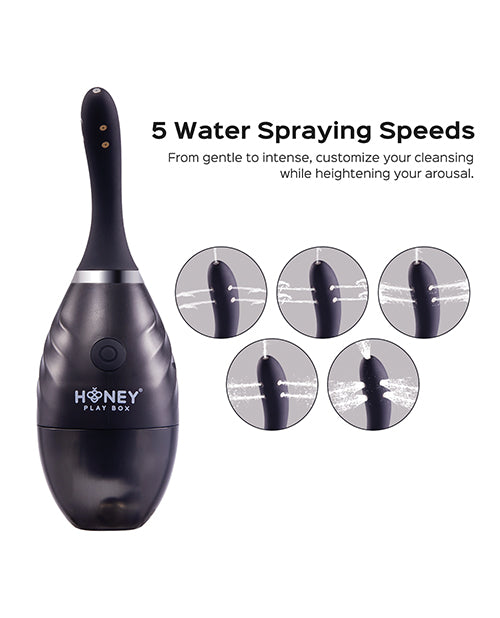 image of product,Bulby Auto Spray Anal Douche System - Black - SEXYEONE