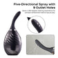 Bulby Auto Spray Anal Douche System - Black - SEXYEONE