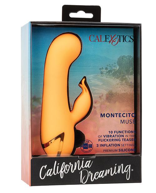 image of product,California Dream Montecito Muse Dual Stimulation Vibe - Orange - SEXYEONE