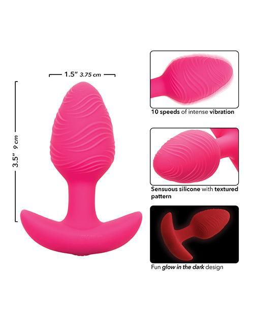 image of product,Cheeky Glow in the Dark Vibrating Butt Plug - SEXYEONE