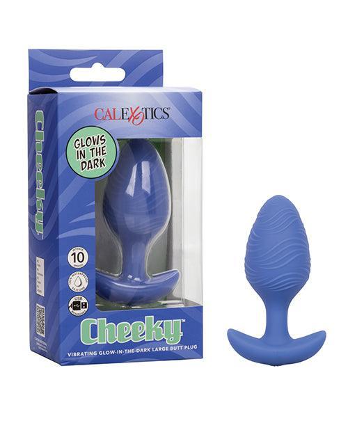 image of product,Cheeky Glow in the Dark Vibrating Butt Plug - SEXYEONE