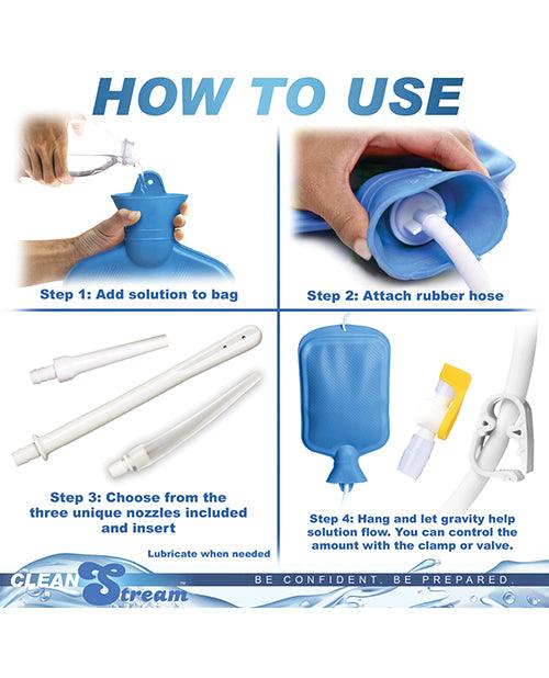image of product,Clean Stream Detox Deluxe Shower Enema Kit - SEXYEONE