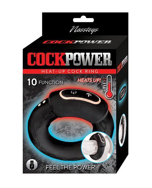 image of product,Cockpower Heat up Cock Ring - Black - SEXYEONE