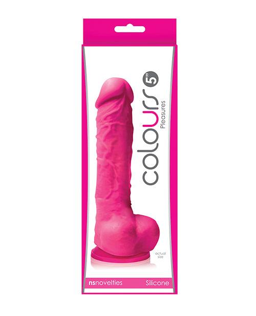 product image, Colours Pleasures 5" Dildo w/Suction Cup - Pink - SEXYEONE