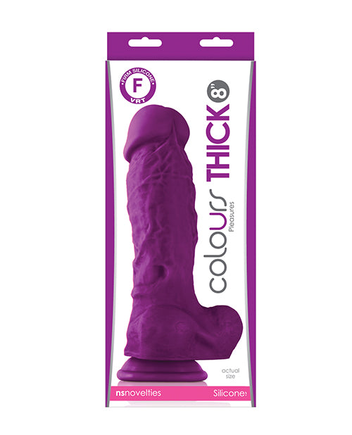 product image, Colours Pleasures Thick 8" Dildo - Purple - SEXYEONE