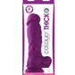 Colours Pleasures Thick 8" Dildo - Purple - SEXYEONE