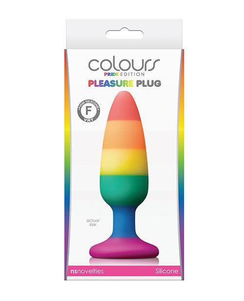 image of product,Colours Pride Edition Pleasure Plug - Rainbow - SEXYEONE