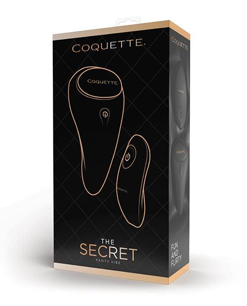 image of product,Coquette The Secret Panty Vibe - Black/rose Gold - SEXYEONE