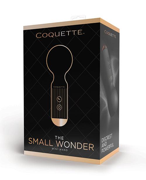 image of product,Coquette The Small Wonder Mini Wand - Black/rose Gold - SEXYEONE