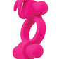 Couple's Enhancer Silicone Rechargeable Rockin' Rabbit Enhancer - Fuchsia - SEXYEONE