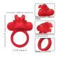 Couple's Enhancer Silicone Rechargeable The Matador Enhancer w/Triple Stimulation - Red - SEXYEONE