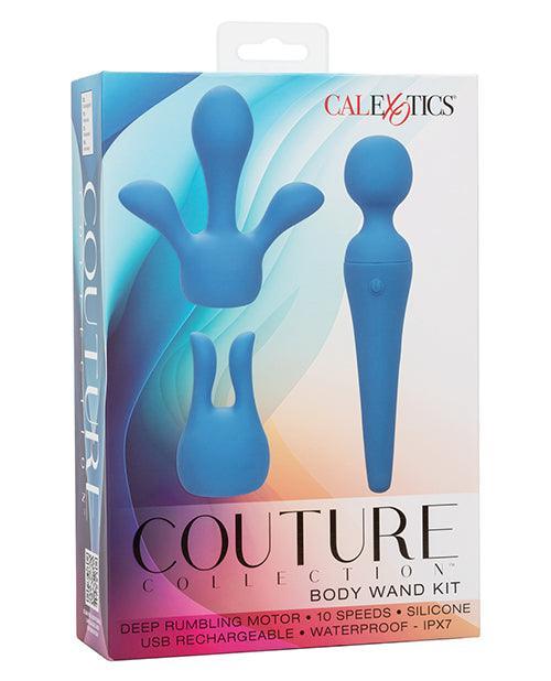 image of product,Couture Collection Body Wand Vibrator Kit - Blue - SEXYEONE