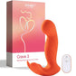 Crave 3 G-spot Vibrator With Rotating Massage Head & Clit Tickler - Orange - SEXYEONE