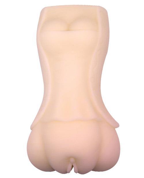 image of product,Crazy Bull No Lube Realistic Vagina Masturbator Sleeve - Ivory - SEXYEONE