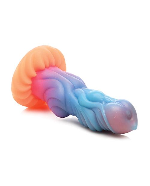 image of product,Creature Cocks Alien Invader Alien Glow-in-the-Dark Silicone Dildo - SEXYEONE