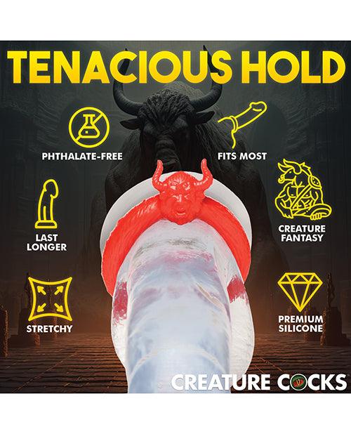product image,Creature Cocks Beast Mode Silicone Cock Ring - Red - SEXYEONE