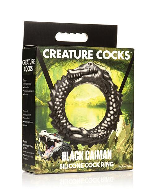 product image,Creature Cocks Caiman Silicone Cock Ring - Black - SEXYEONE