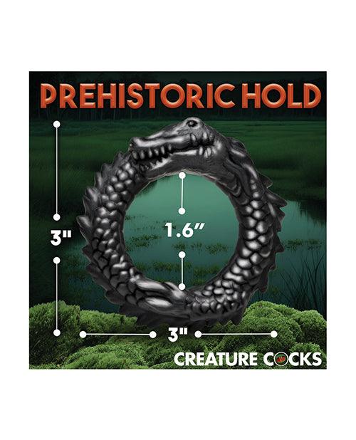 image of product,Creature Cocks Caiman Silicone Cock Ring - Black - SEXYEONE