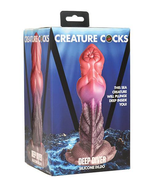 product image, Creature Cocks Deep Diver Silicone Dildo - Multi Color - SEXYEONE