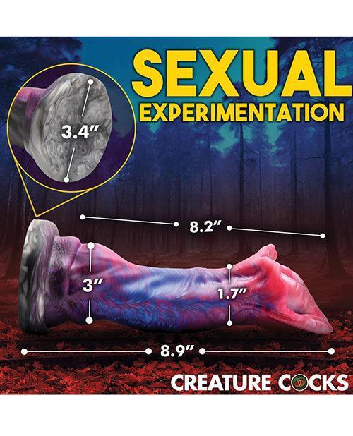 image of product,Creature Cocks Demogorgon Silicone Dildo - Multi Color - SEXYEONE