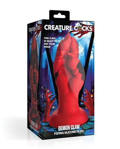 Creature Cocks Demon Claw Fisting Silicone Dildo - Red - SEXYEONE