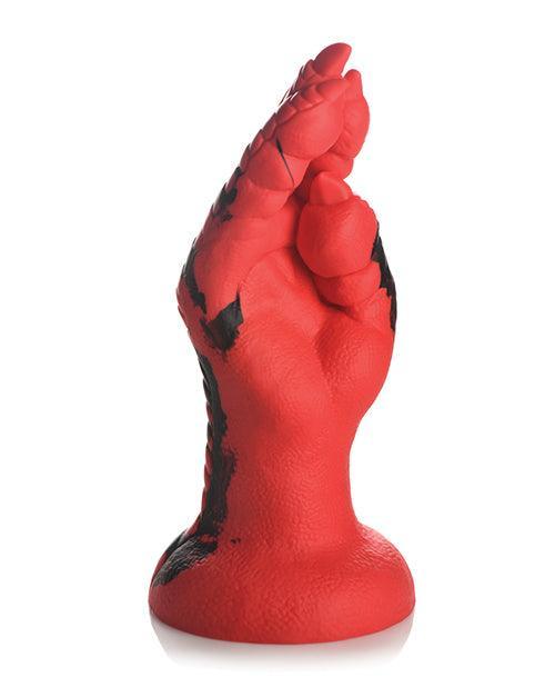 image of product,Creature Cocks Demon Claw Fisting Silicone Dildo - Red - SEXYEONE