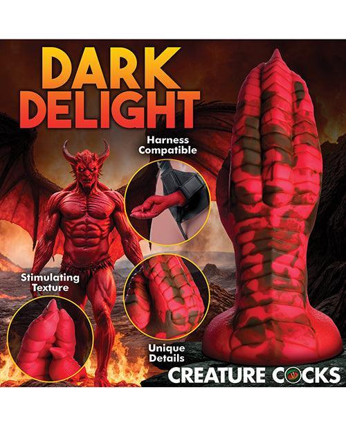 image of product,Creature Cocks Demon Claw Fisting Silicone Dildo - Red - SEXYEONE