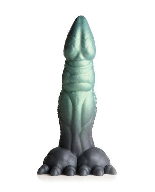 image of product,Creature Cocks Dickosaur Dinosaur Silicone Dildo - Black/Teal - SEXYEONE