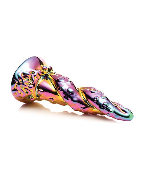 image of product,Creature Cocks Enchantress Rainbow Glass Dildo - SEXYEONE