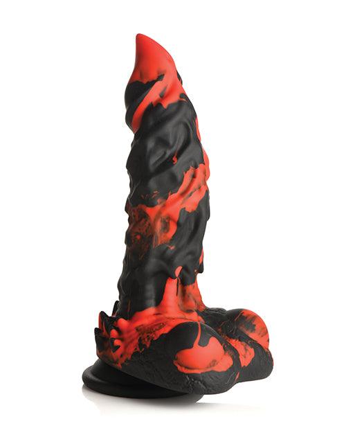 image of product,Creature Cocks Fire Demon Monster Silicone Dildo - SEXYEONE