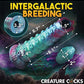 Creature Cocks Galactic Breeder Ovipositor Silicone Dildo w/Eggs - Multi Color - SEXYEONE