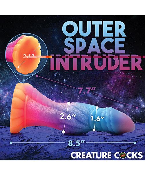 image of product,Creature Cocks Galactic Cock Alien Creature Silicone Dildo - Glow In The Dark - SEXYEONE