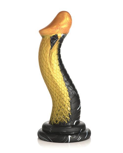 image of product,Creature Cocks Golden Snake Silicone Dildo - SEXYEONE