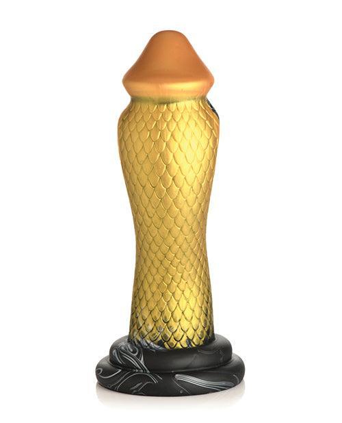 image of product,Creature Cocks Golden Snake Silicone Dildo - SEXYEONE