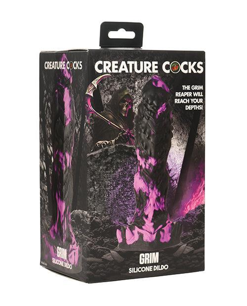 product image, Creature Cocks Grim Silicone Dildo - Black/Purple - SEXYEONE