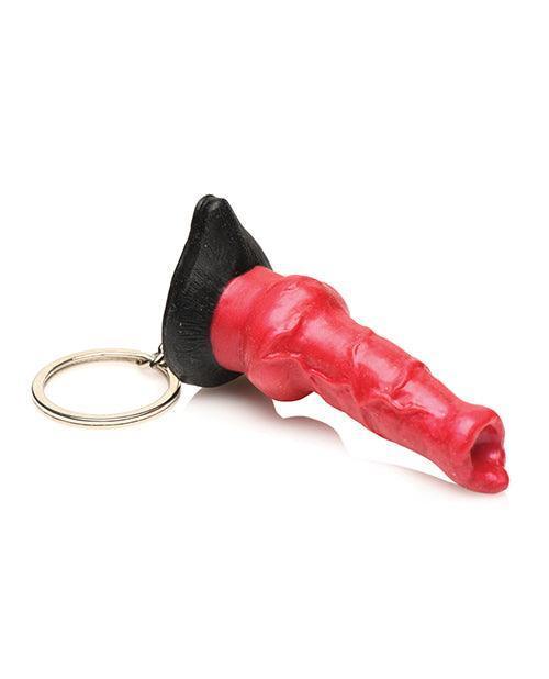 image of product,Creature Cocks Hell-Hound Silicone Key Chain - Red - SEXYEONE