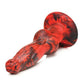 Creature Cocks Hell-Wolf Thrusting & Vibrating Silicone Dildo - Black/Red - SEXYEONE