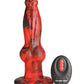 Creature Cocks Hell-Wolf Thrusting & Vibrating Silicone Dildo - Black/Red - SEXYEONE