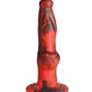 Creature Cocks Hell-Wolf Thrusting & Vibrating Silicone Dildo - Black/Red - SEXYEONE