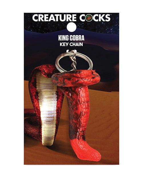 Creature Cocks King Cobra Silicone Key Chain - Black/Red - SEXYEONE