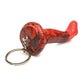 Creature Cocks King Cobra Silicone Key Chain - Black/Red - SEXYEONE