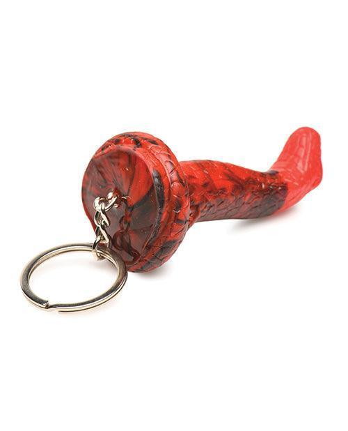 Creature Cocks King Cobra Silicone Key Chain - Black/Red - SEXYEONE
