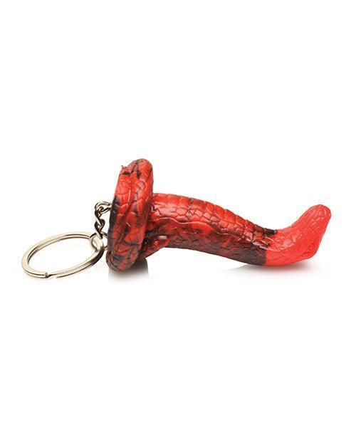 Creature Cocks King Cobra Silicone Key Chain - Black/Red - SEXYEONE
