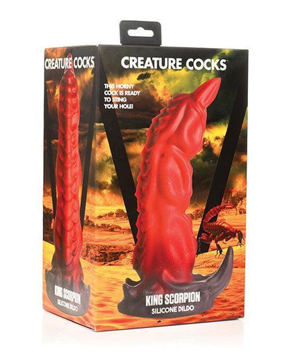 Creature Cocks King Scorpion Silicone Dildo - Red - SEXYEONE