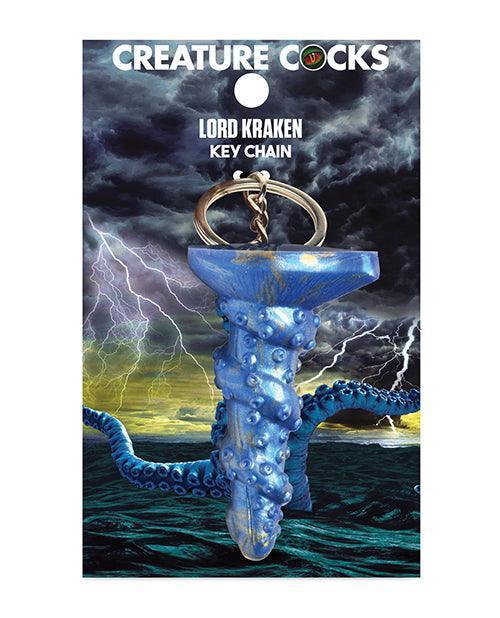 Creature Cocks Lord Kraken Silicone Key Chain - Blue - SEXYEONE