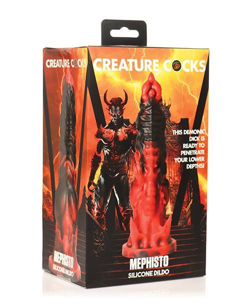 product image, Creature Cocks Mephisto Silicone Dildo - Black/Red - SEXYEONE