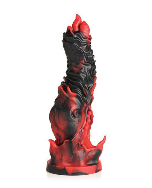 image of product,Creature Cocks Mephisto Silicone Dildo - Black/Red - SEXYEONE