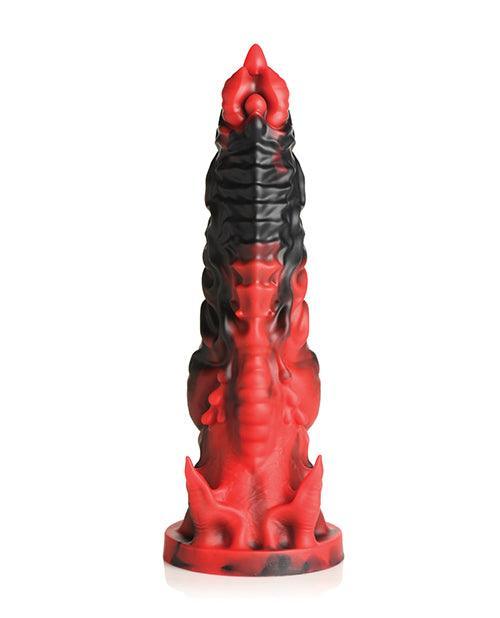 image of product,Creature Cocks Mephisto Silicone Dildo - Black/Red - SEXYEONE