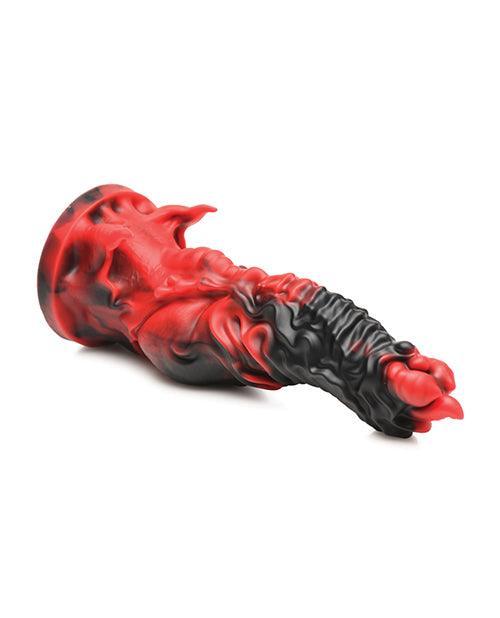 image of product,Creature Cocks Mephisto Silicone Dildo - Black/Red - SEXYEONE