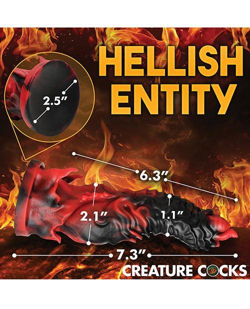 Creature Cocks Mephisto Silicone Dildo - Black/Red - SEXYEONE